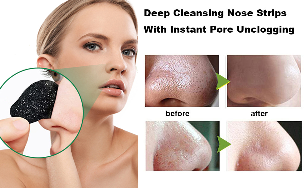 Blackhead Pore Strips, Black Head Remover Strips for face Blackhead Pore Strips, Black Head Remover Strips for face