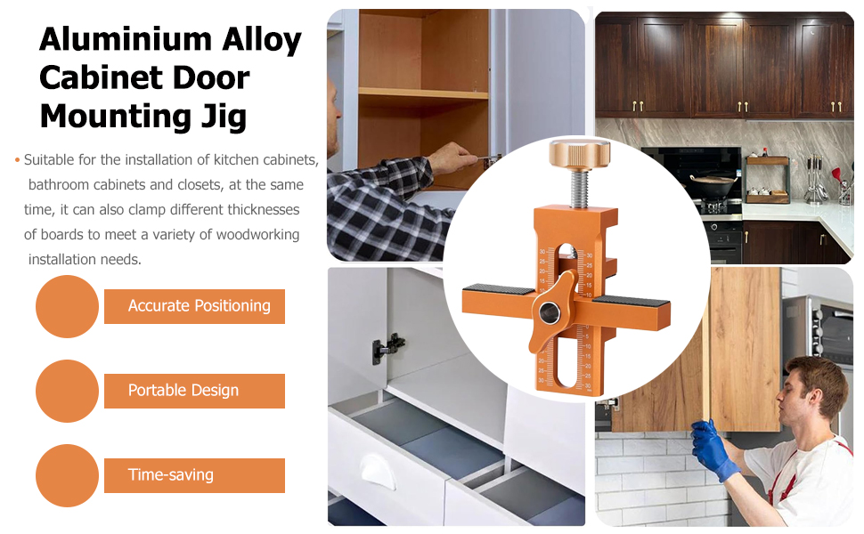 cabinet door mouting jig