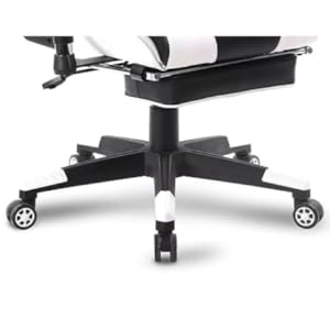 WOLTU Sedia Gaming Sedie Da Ufficio Girevole Poggiapiedi Retrattile Poltrona PU Verde 18 Office chair