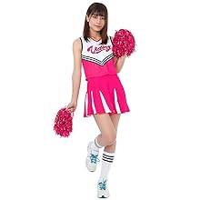 Amazon.co.jp: [monoii] ポンポン付き チアガール コスプレ チア
