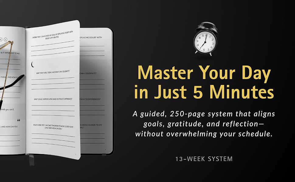 Self Mastery Journal Daily Planner for Men & Women | Goal Setting, Gratitude, Manifestation