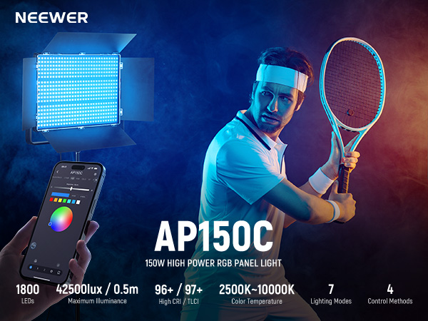 NEEWER AP150C 撮影用ライト RGB LEDビデオライト 150W Amazon.co.jp: NEEWER AP150C 撮影用ライト RGB LEDビデオライト