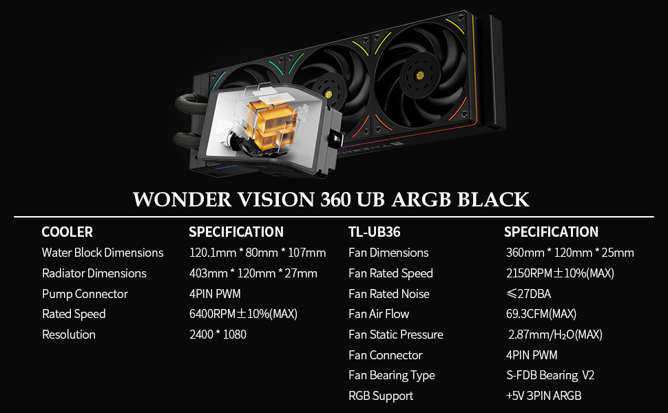  WV360 UB ARGB BLACK-D1