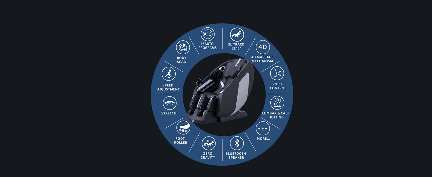 MassaMAX MT398 4D Massage Chair