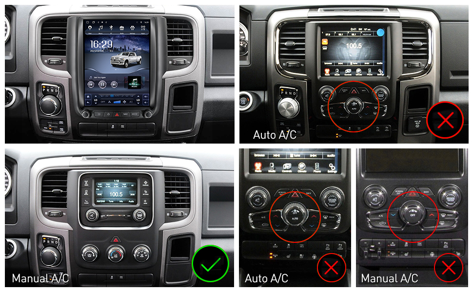 Applicable Models: Ram manual ac