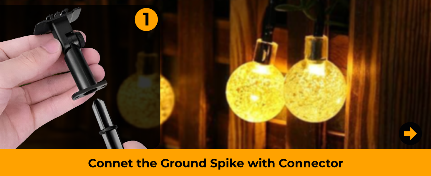 Epyz Solar Light Outdoor Waterproof String 30 LED Decorative Lighting Crystal Ball for Garden, Home