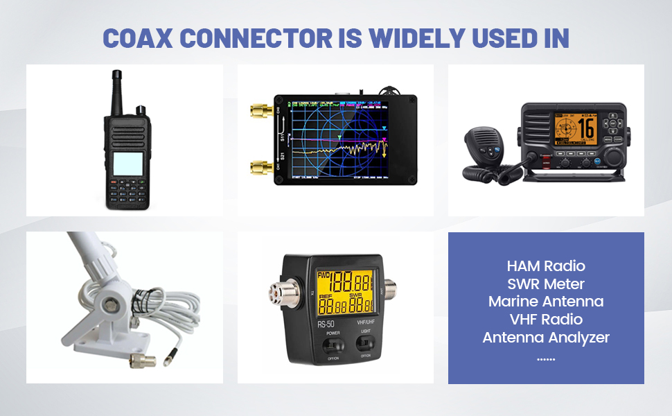 Anina PL259 Coaxial Connectors UHF Male Solder Connector