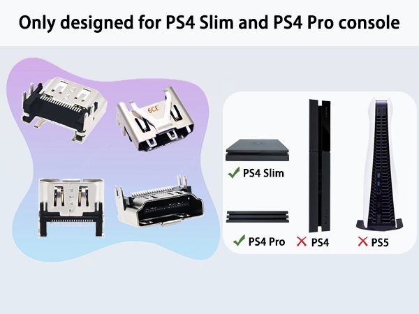 PlayStation4 - プレイステーション4 Pro HDMI端子欠品 Amazon.com: 2PCS for PS4 Slim /PS4 Pro HDMI Port Replacement