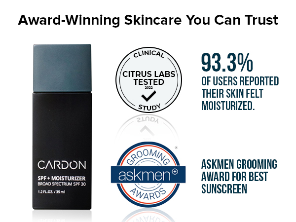 Award winning skin care you can trust Clinically Tested Awarded Best Sunscreen