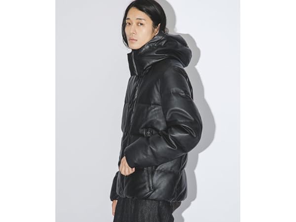 Amazon | [ナノ・ユニバース] 西川ダウン(R)」ラムレザーG2