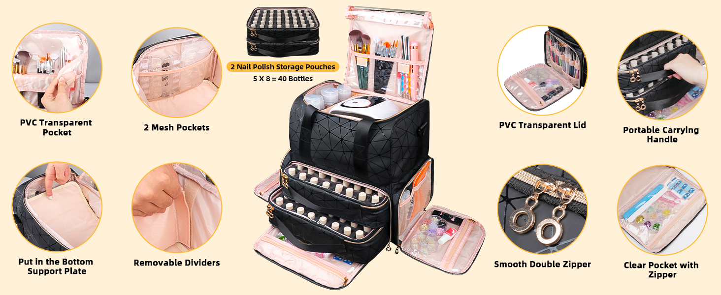 nail organizers and storage