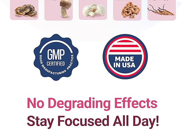 No Degrading Effects Stay Focused All Day!