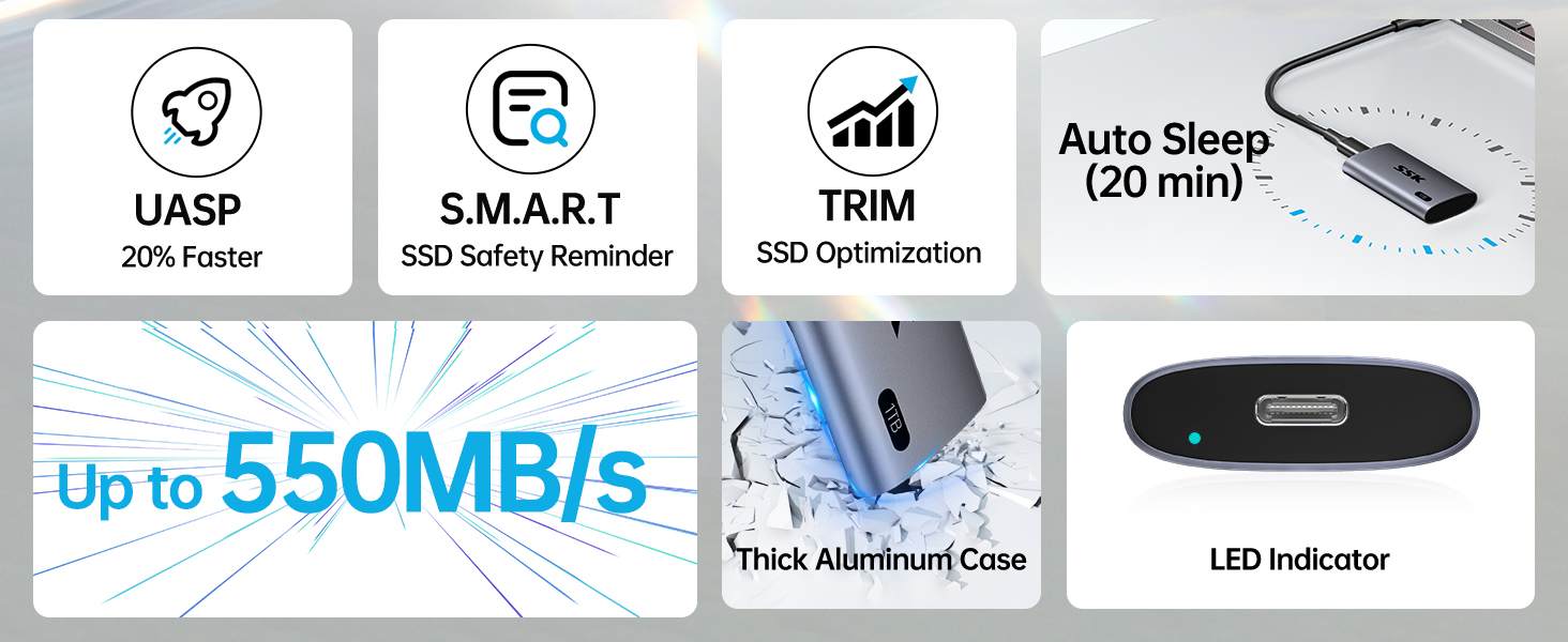 1TB SSD External Hard Drive