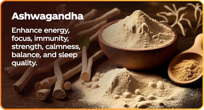 ashwagandha focus supplement with herbal remedy for stress