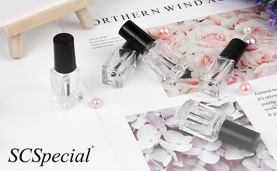 SCSpecial Nail Polish Bottles 5 Pieces 5 Milliliters Nail Polish