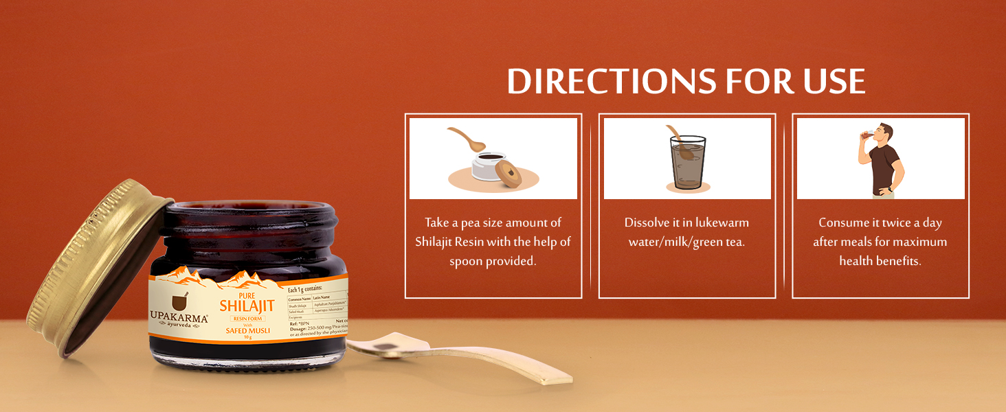 Pure Shilajit Resin Form with Safed Musli