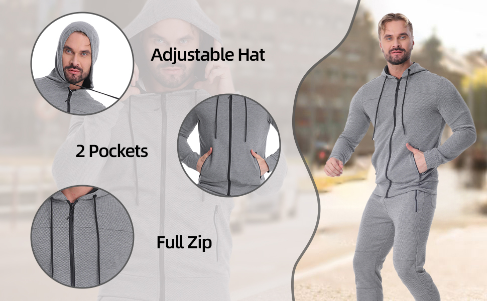 Mens 2 Piece Tracksuit