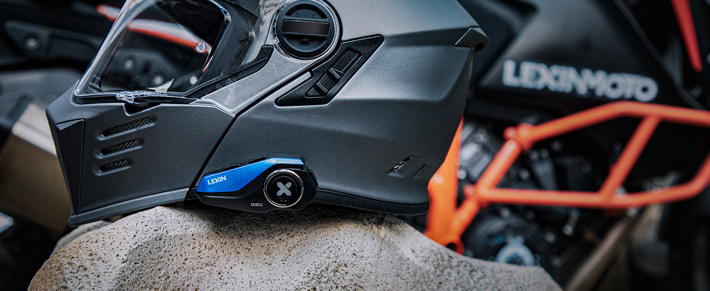 LEXIN G2P Motorcycle Helmet Communication Systems, Group Bluetooth