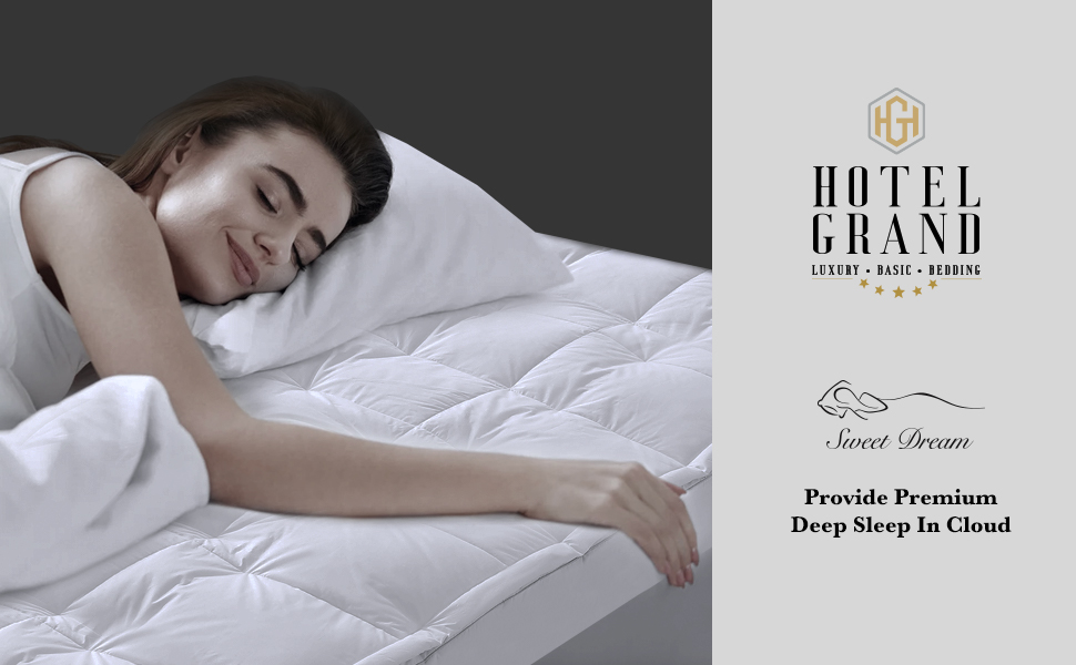 Hotel Grand Luxury 5 inch Down Pillowtop Featherbed King