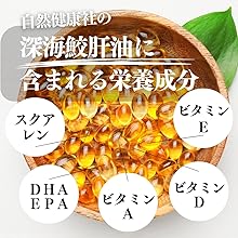 Amazon | 自然健康社 深海鮫肝油 カプセル 85g 深海鮫エキス