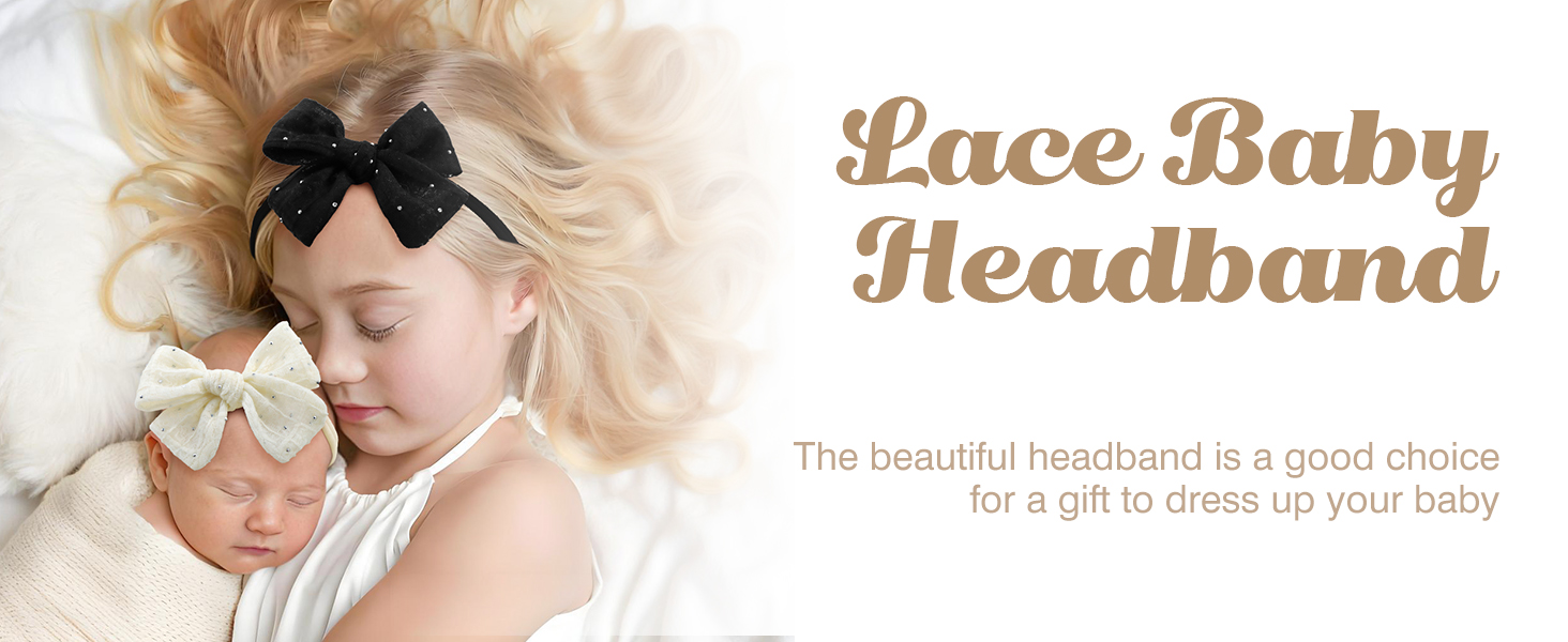 lace baby headband