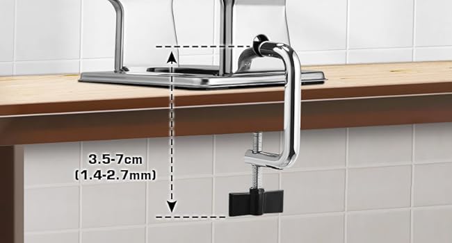 Sailnovo Pasta Machine Pasta Maker, 180 Aluminum Alloy Manual Pasta Roller with 9 Adjustable Thickness Settings and 2 Cutter, Perfect for Spaghetti, Fettuccini, Lasagna, or Dumpling Skins, Gift 25 Fixed Table Clamp