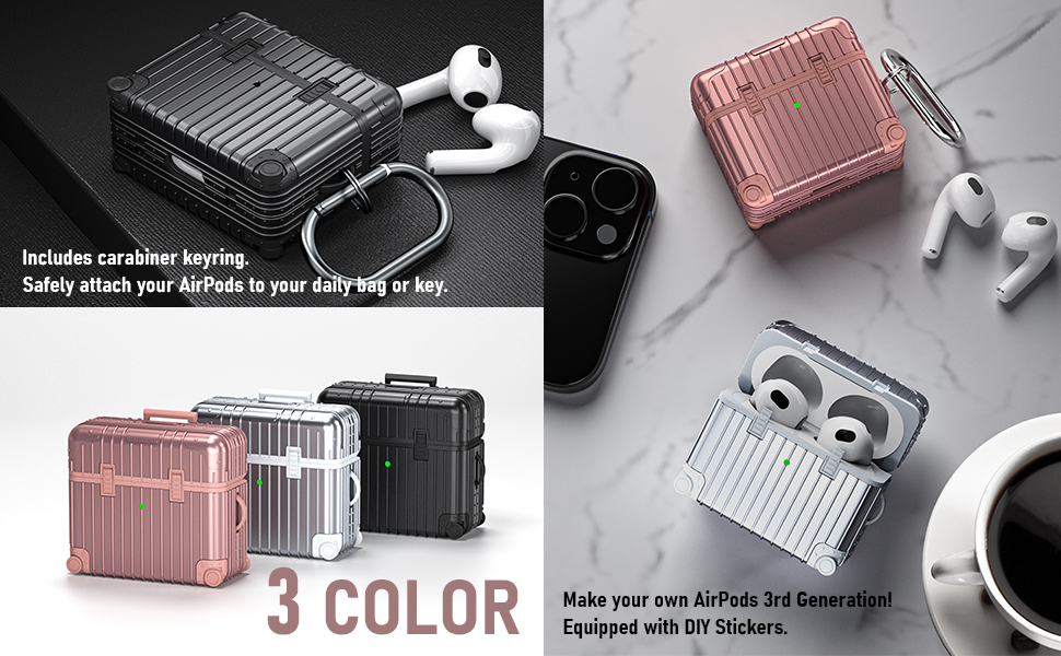 KOREDA Compatible with AirPods 3rd Generation Case Cover