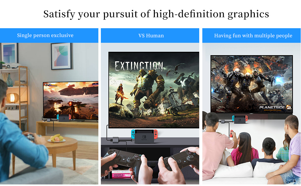 GUSUWU Video Game Console 4k Upscaler, HDMI 4K Upgrader