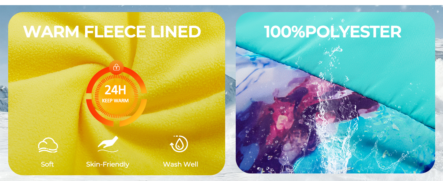 Girls Waterproof Insulated Snowsuit