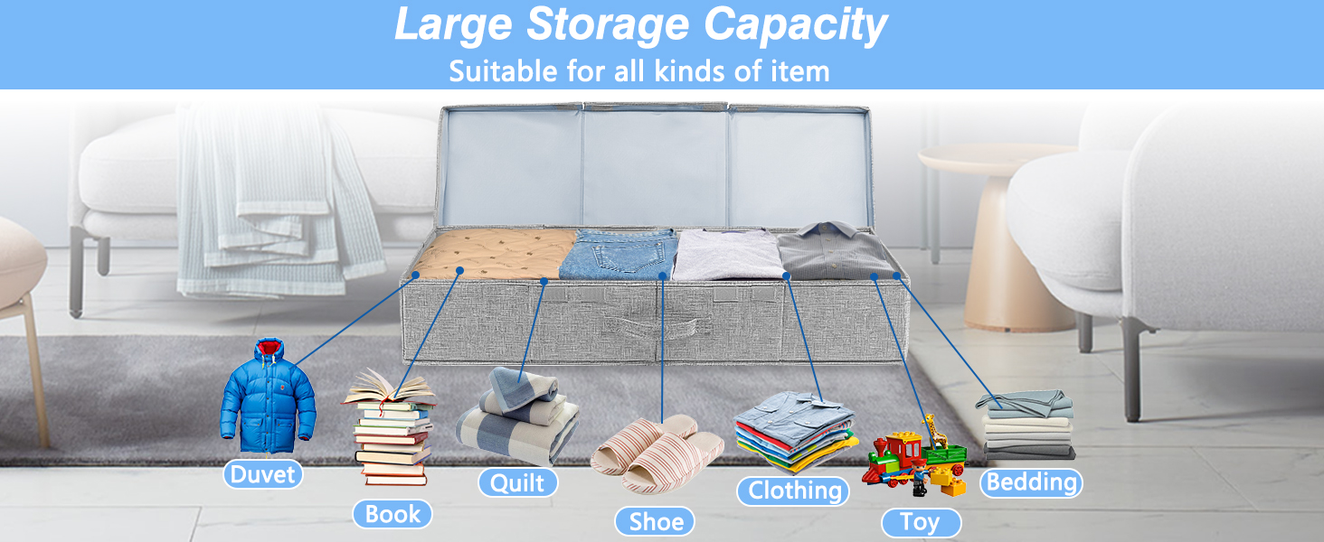 under bed storage with lid