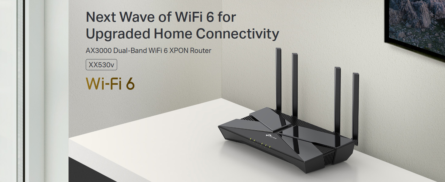 XX530v AX3000 Dual Band WiFi 6 GPON Router