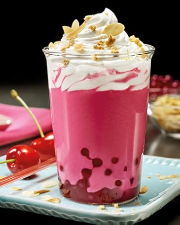 Pink tapica tea powder