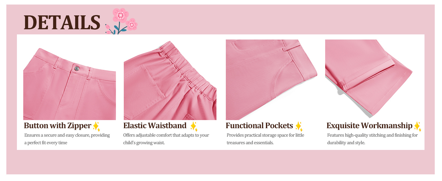 Girls Fashion Baggy Cargo Pants