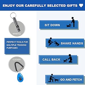dog/pet potting training doorbell with whistle and clicker