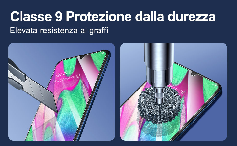 Samsung Galaxy A40 Proteggi schermo in vetro temperato