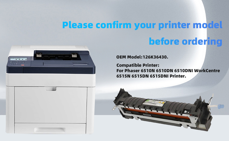 Amazon.com: Phaser 6510 6515 fuser Unit Replacement for