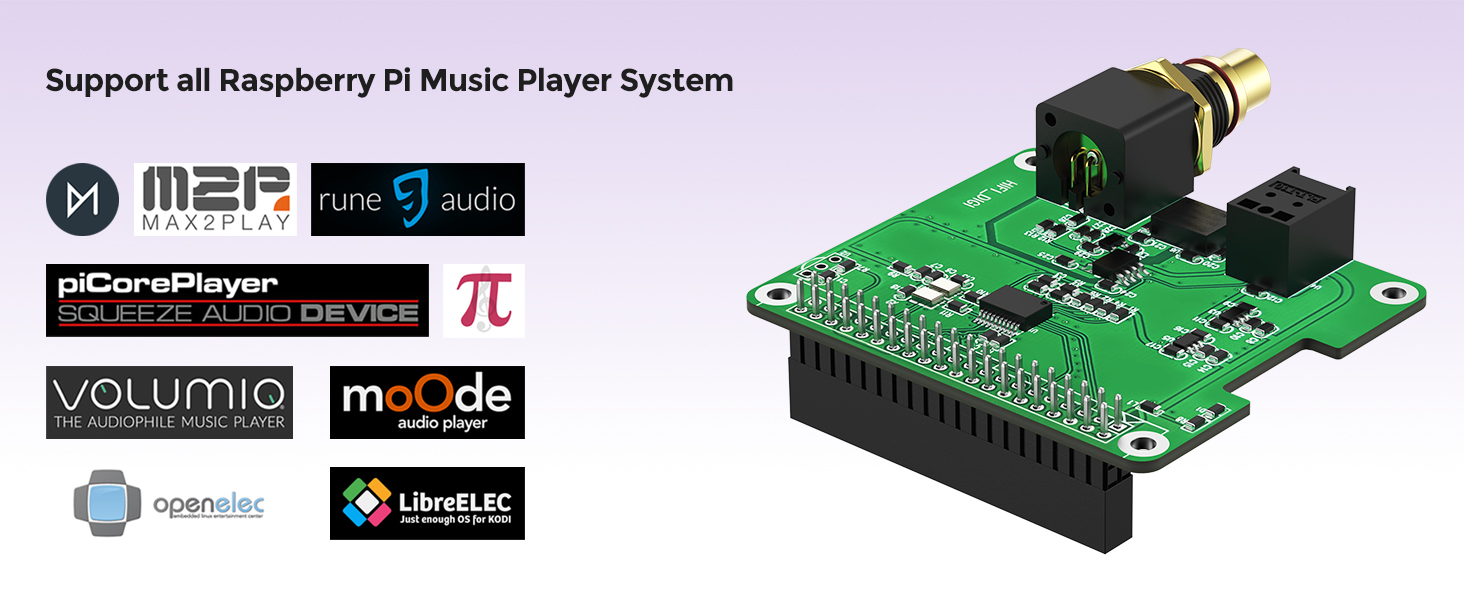 Digi One Hat for the entire Raspberry Pi serie, S/PDIF Digital HIFI Audio Card