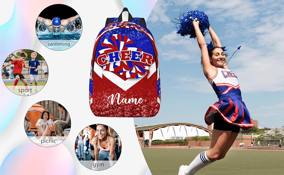 Custom Cheerleading Backpack Personalized Cheer Bags with
