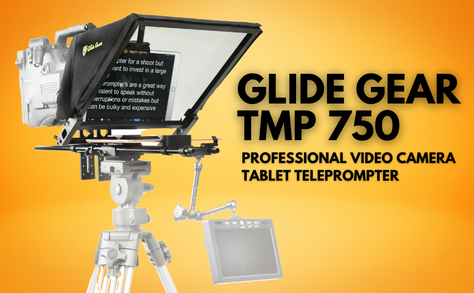 Glide Gear TMP 750 17" Professional Video Camera Tablet Teleprompter 70