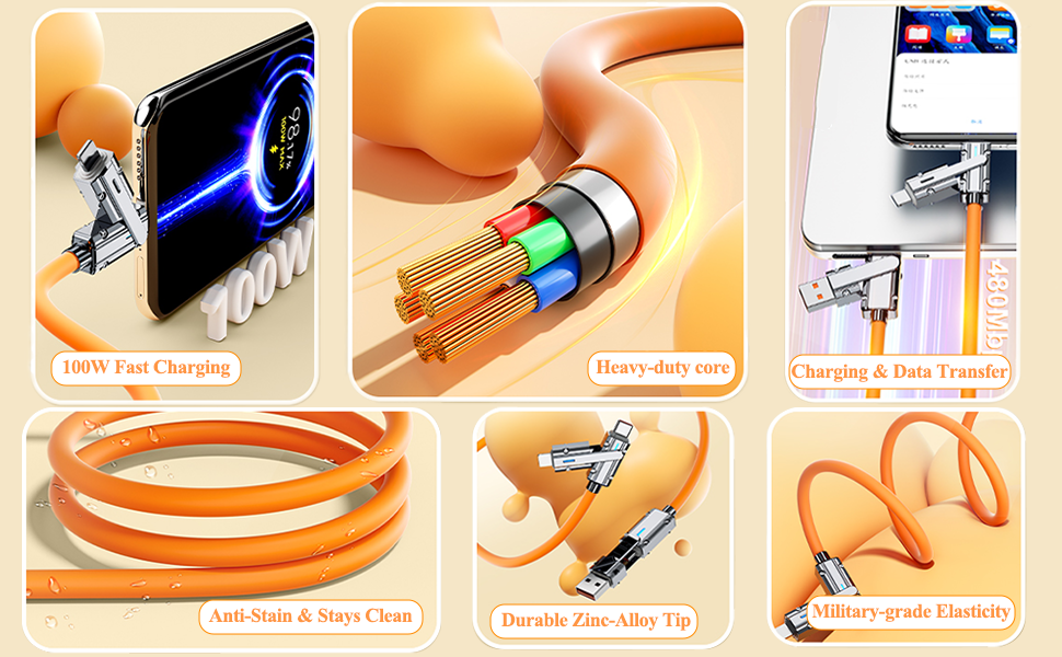 chubby 4 in 1 charging cable