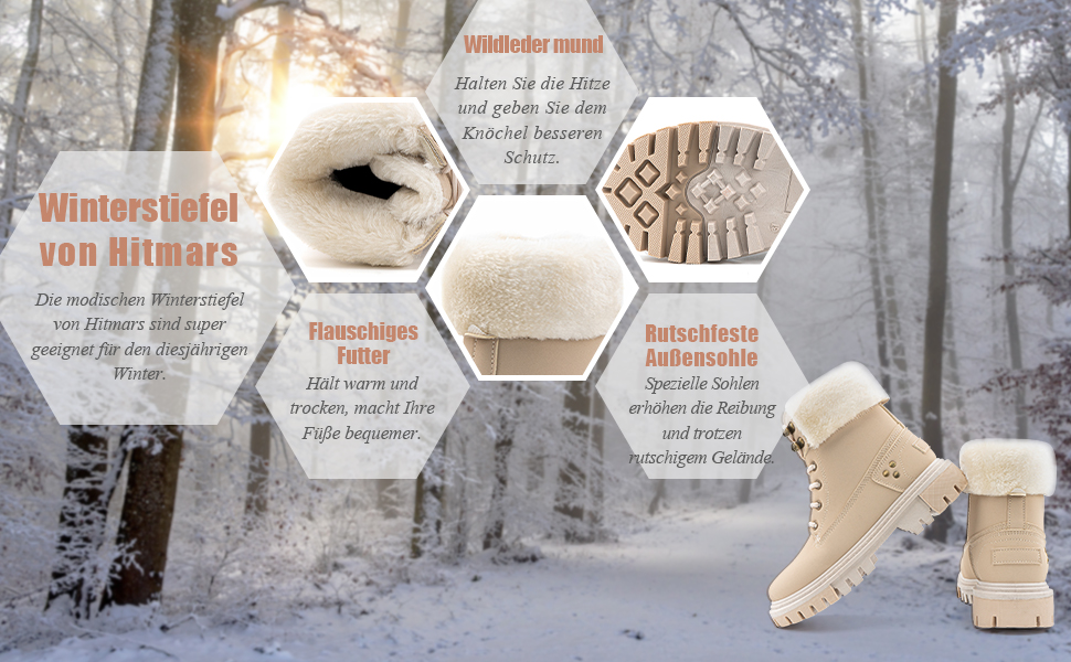 Winterstiefel Damen Gefüttert
