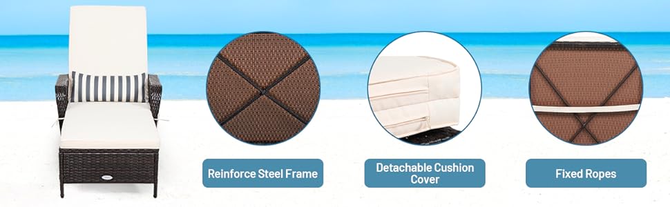 outdoor wicker loungers