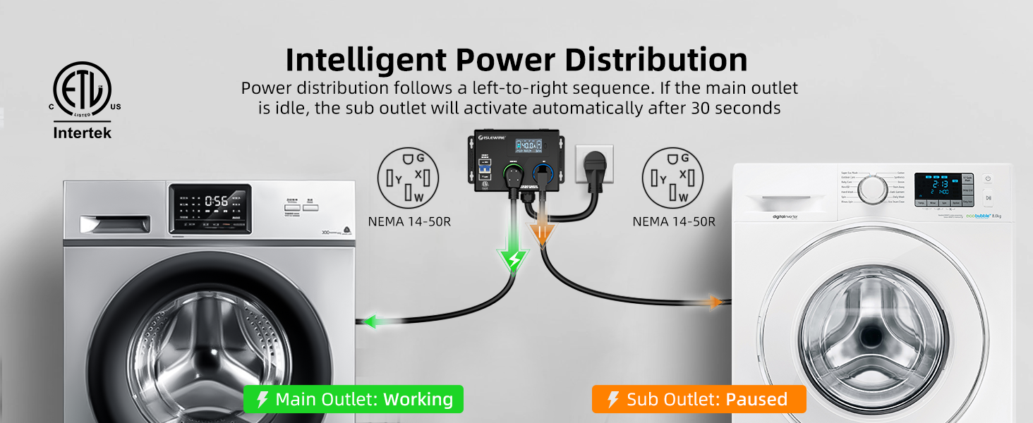 dryer ev charger splitter