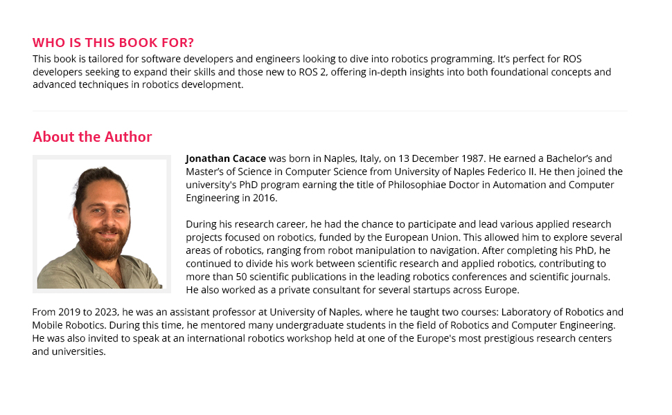 Ultimate Robotics Programming with ROS 2 and Python