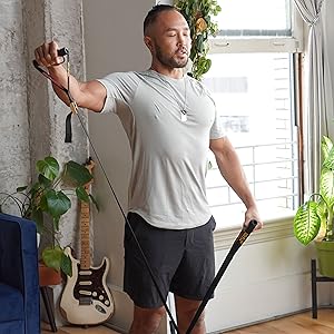 Mind Muscle Connection Yoga Strap and Exercise Suspension Trainer