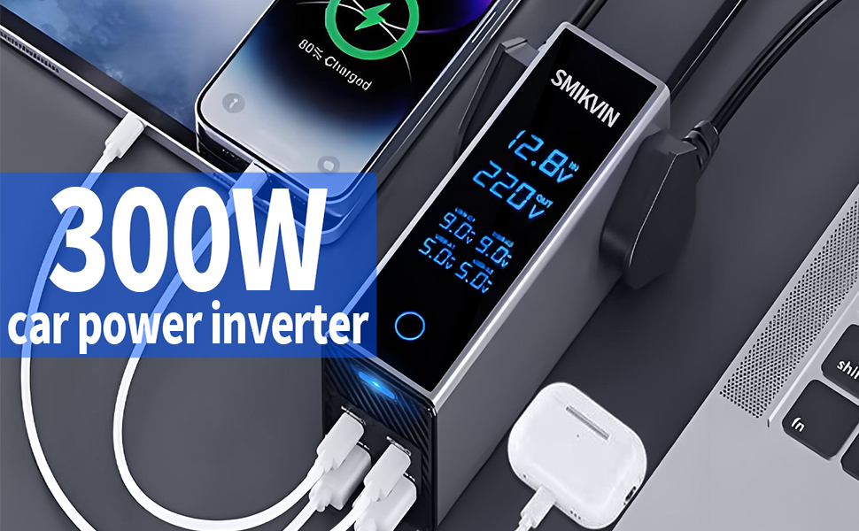Car power inverter, allowing you to work efficiently and happily on the road.