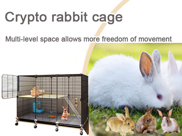 Rabbit Cage Indoor Bunny Hutch, DIY Encrypted Rabbit Cage
