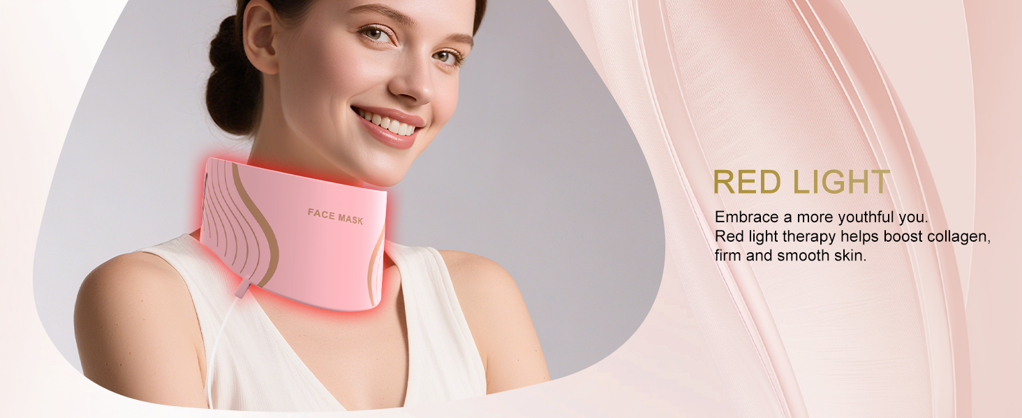 wireless led skincare mask easy to charge and use for daily facial care