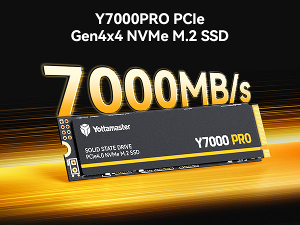 内蔵型SSD Yottamaster Y7000 PRO 2TB SSD 安価な高速SSD】Yottamaster「PCIe 4.0 NVMe M.2 SSD（Y7000 PRO