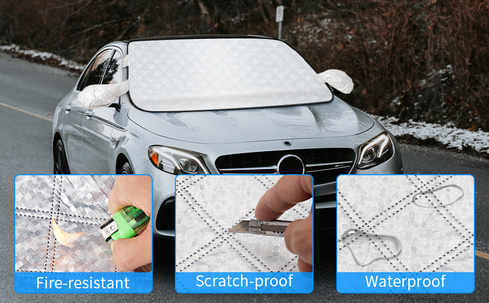 Kiaitre Winter Windscreen Cover, Car Windscreen Cover with